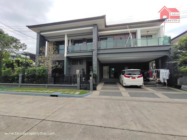 Single house for rent 2 floors, area 53 sq m, usable area 180 sq m, 3 bedrooms, 4 bathrooms, Sukhumvit Road 93, Soi Just Mi, rental price 38,000 baht/month ( I want to work with you for a long time. 081-732-9189 Line : fs258 for work with F0817329189 ) – รูปที่ 2