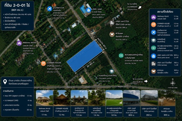 ขายที่ดินถมแล้ว 2-0-01ไร่ โครงการ Wellness City (เวลเนสซิตี้) เพื่อการพักวัยเกษียณ ใกล้ถนนปทุมธานี-สามโคก-เสนา (ทล.3111)อ.บางไทร จ.อยุธยา – รูปที่ 4