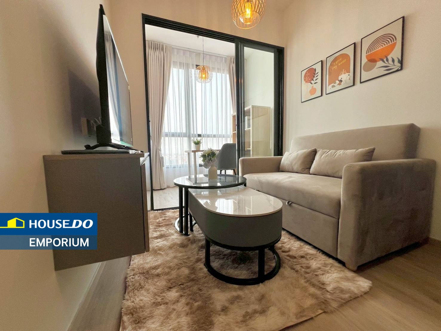 Condo for Sale: The Rich Rama 9 – Srinakarin 🔥 Fully furnished  📍 Only 100 meters to Airport Rail Link Hua Mak 