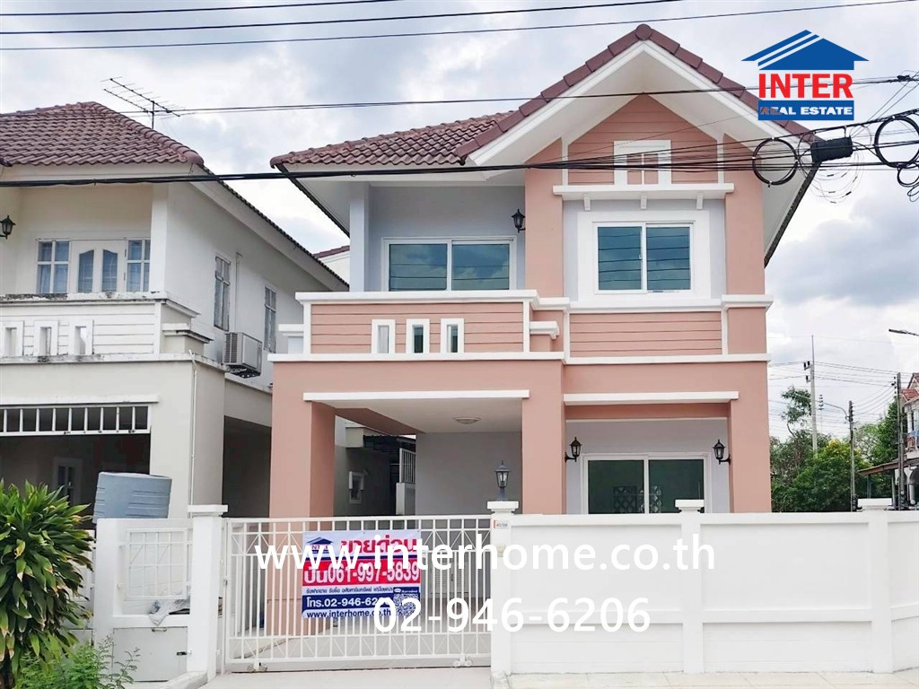 Twin house, 2 floors, 37.8 sq m, Sena Villa Village. Lam Luk Ka - Khlong Song, Soi Lam Luk Ka 11, Phahonyothin Road, Lam Luk Ka Road, Lam Luk Ka, Pathum Thani