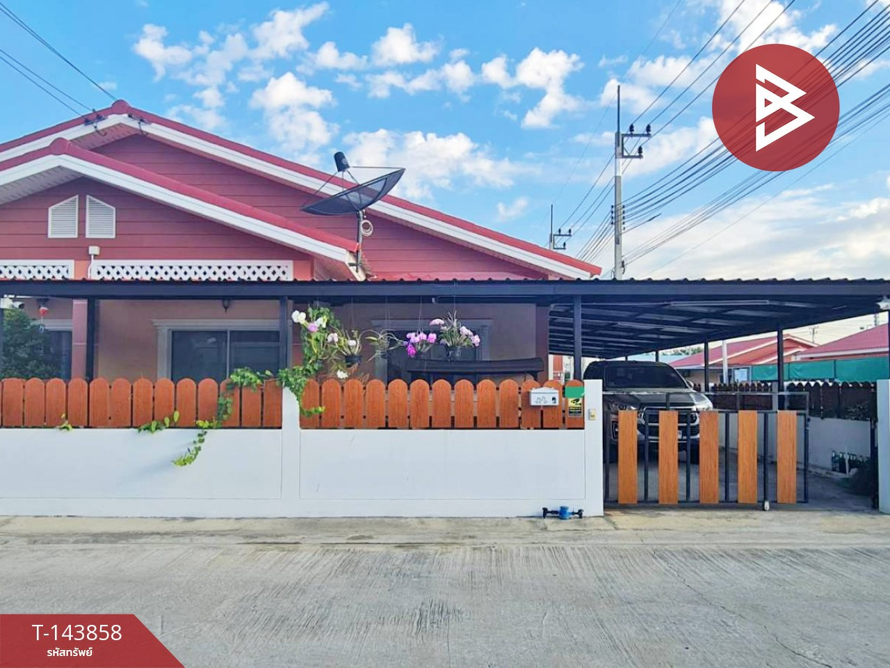 Semi-detached house for sale, CK Ville Village 6, Rama 2-Khok Kham, Samut Sakhon.
