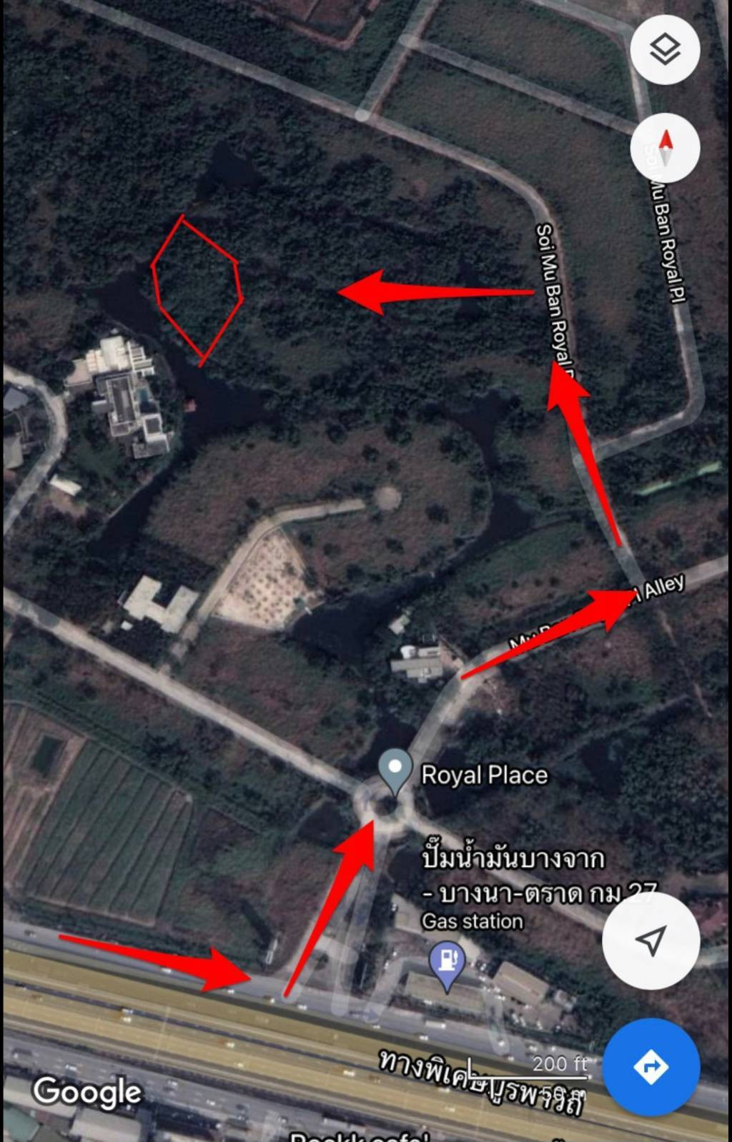 Land for sale, allocated in the Royal Place Village project, Bangna Km. 26. Land for sale, allocated in the Royal Place Village project, Bangna Km. 26.