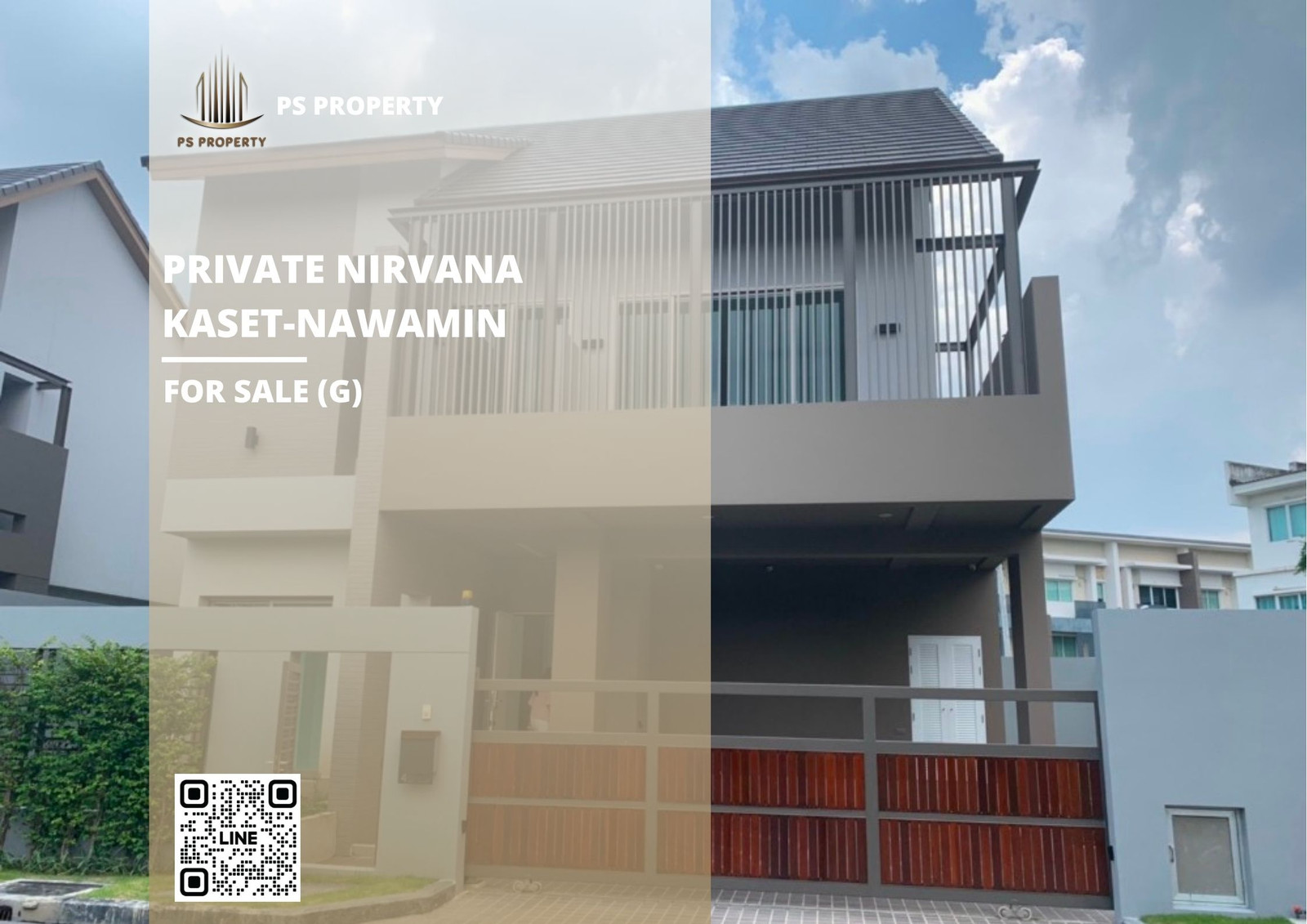 Urgent Sale: Detached House at ✨ Private Nirvana Kaset-Nawamin ✨ — 3 bedrooms, 4 bathrooms. Beautifully decorated and ready to move in. Located near the Ram Inthra Expressway.