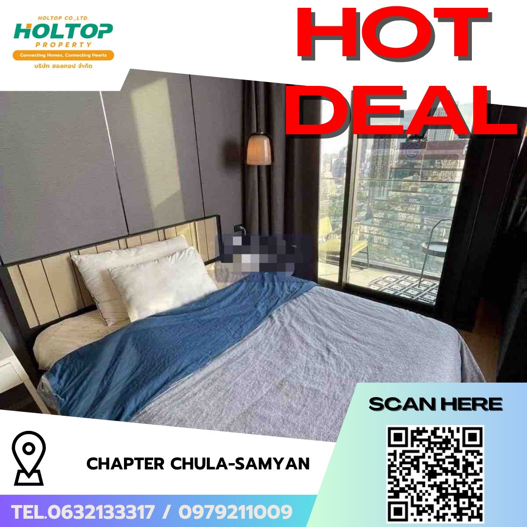 #R10314 🎉 170669 ให้เช่าคอนโด Chapter Chula-Samyan #R10314 🎉 170669 ให้เช่าคอนโด Chapter Chula-Samyan