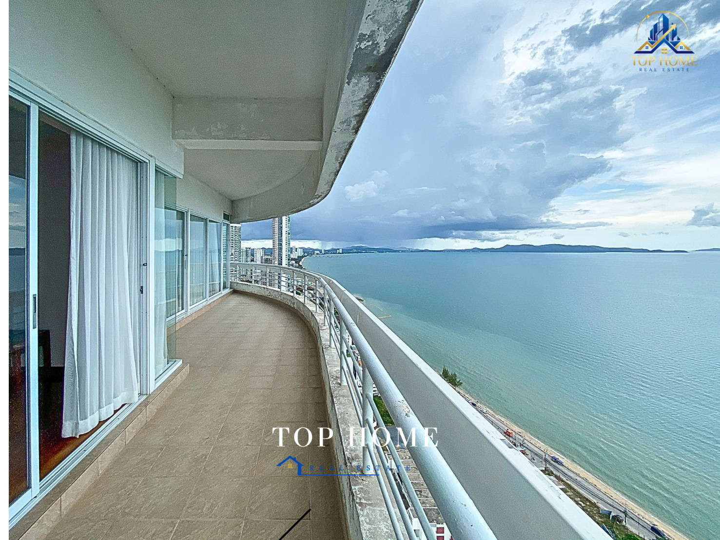 🌊 [Urgent sale] Luxury Penthouse, 40th floor, panoramic sea view 180° Metro Jomtien Condominium.