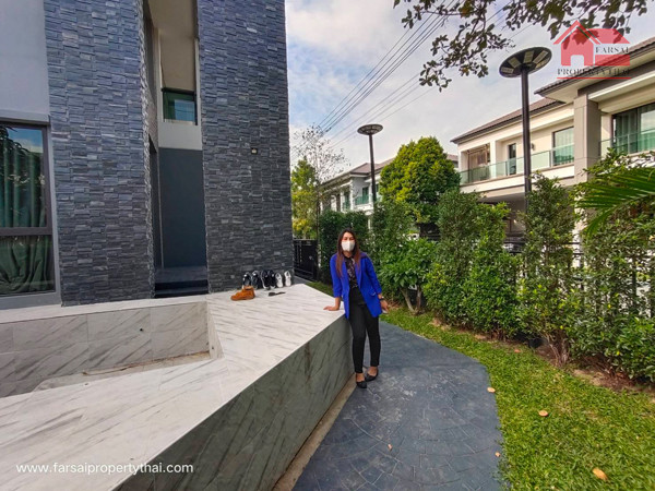 Single house for rent 2 floors, area 53 sq m, usable area 180 sq m, 3 bedrooms, 4 bathrooms, Sukhumvit Road 93, Soi Just Mi, rental price 38,000 baht/month ( I want to work with you for a long time. 081-732-9189 Line : fs258 for work with F0817329189 ) – รูปที่ 4