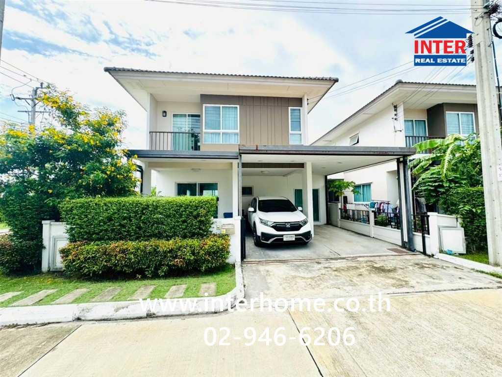 2-story detached house, 35.6 sq m, Grand Pleno Village, Suksawat 30, Soi Suksawat 30, Intersection 8-2, Suksawat Road. Suksawat Road 30 Rat Burana District Bangkok
