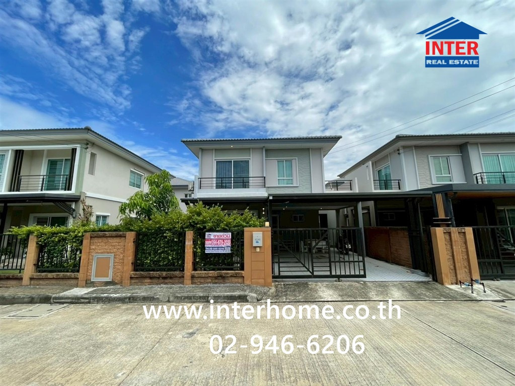 Twin house, 2 floors, 38.5 sq m, The Plant Village. Phahonyothin-Rangsit Soi Khlong Luang 17, Phahonyothin Road, Khlong Luang Road 17, Khlong Luang, Pathum Thani