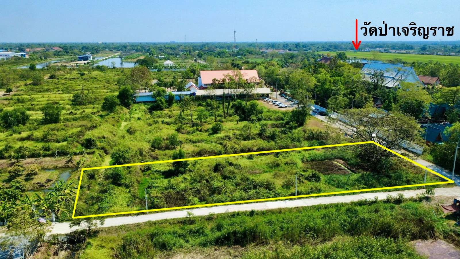 Urgent sale, beautiful land 2 rai, next to Wat Pa Charoen Rat, Lam Luk Ka. Urgent sale, beautiful land 2 rai, next to Wat Pa Charoen Rat, Lam Luk Ka.