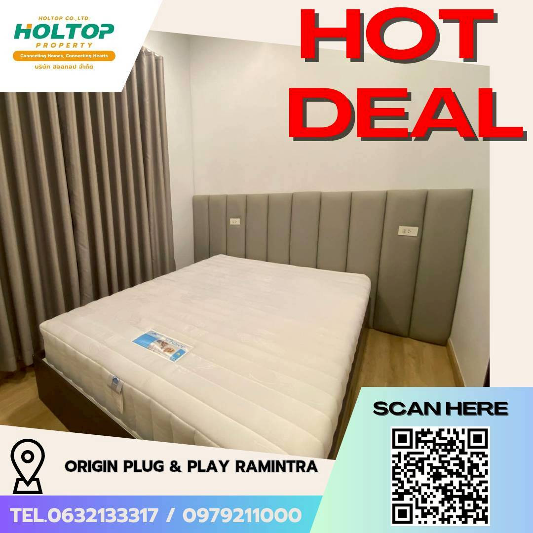 #L833🎉 240669 Condo for Rent: Origin Plug & Play Ramintra (Old Code: S2091) #L833🎉 240669 Condo for Rent: Origin Plug & Play Ramintra (Old Code: S2091)