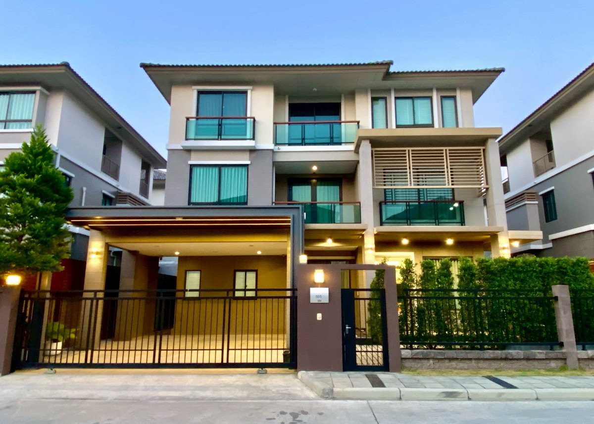 🔥 Luxurious 3-storey sample home, every piece on the cover, full of free gifts. Best location, Ramindra zone, ready to move in, decorated with built-ins throughout the house 🔥 🔥 Luxurious 3-storey sample home, every piece on the cover, full of free gifts. Best location, Ramindra zone, ready to move in, decorated with built-ins throughout the house 🔥