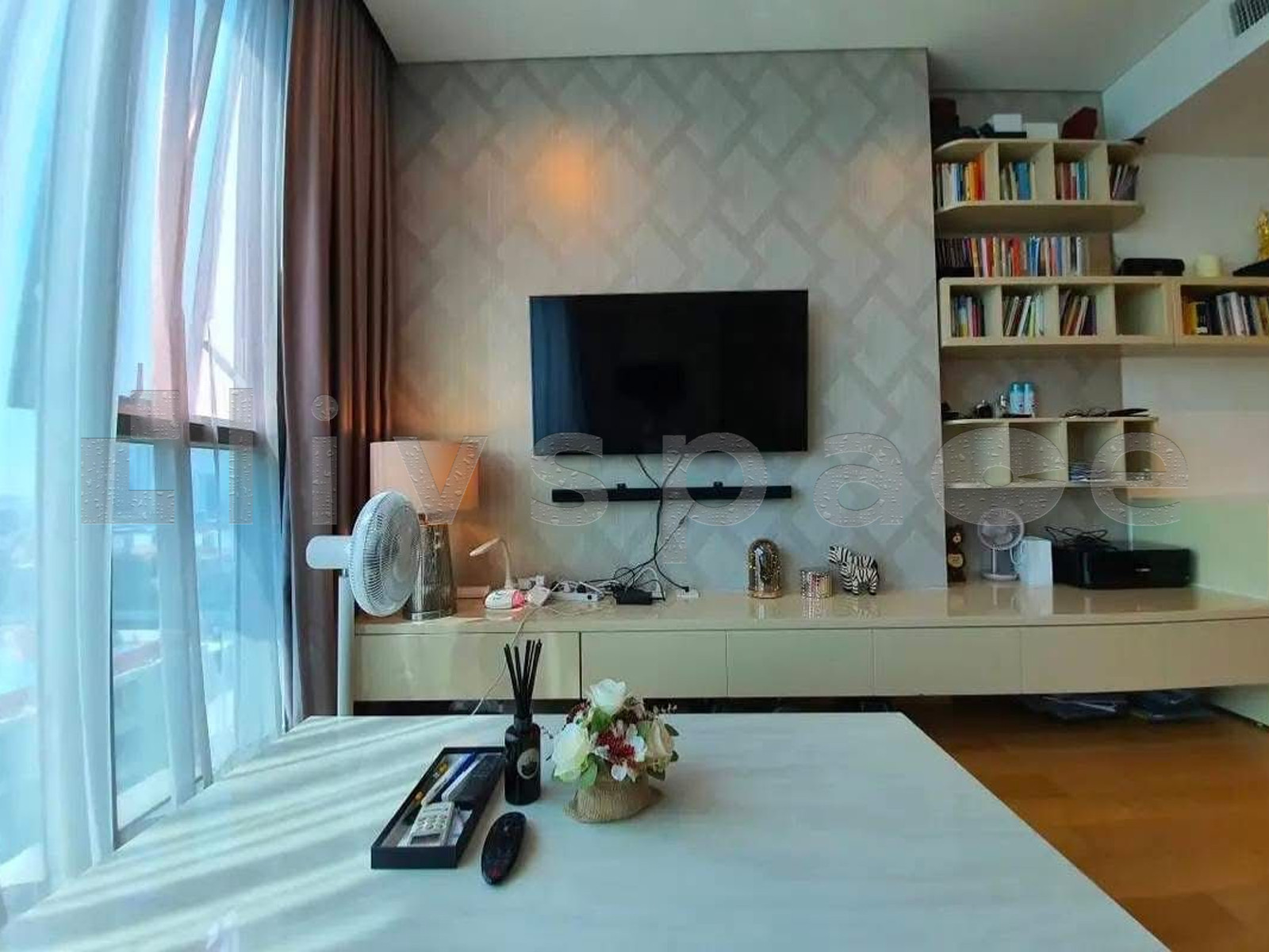 ▚ L1VC04ツ FOR RENT The Breeze Narathiwas 1Bed 45sqm Large Unit Unblocked View Great Rate Near BRT / BTS✨ – รูปที่ 2