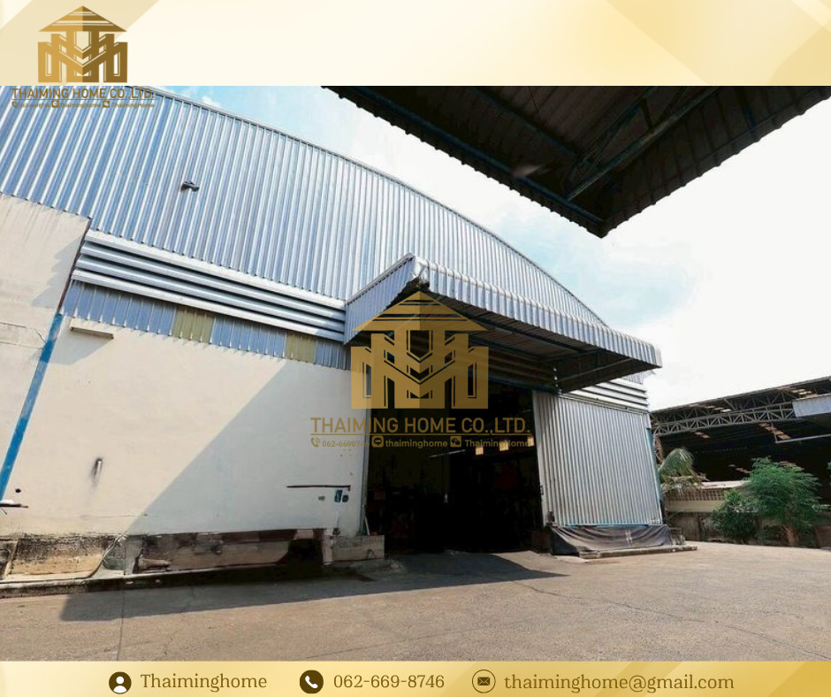Warehouse for sale with office and showroom on large land Supports logistics and industrial businesses, Lat Lum Kaeo, Pathum Thani Province (TW07-1826)