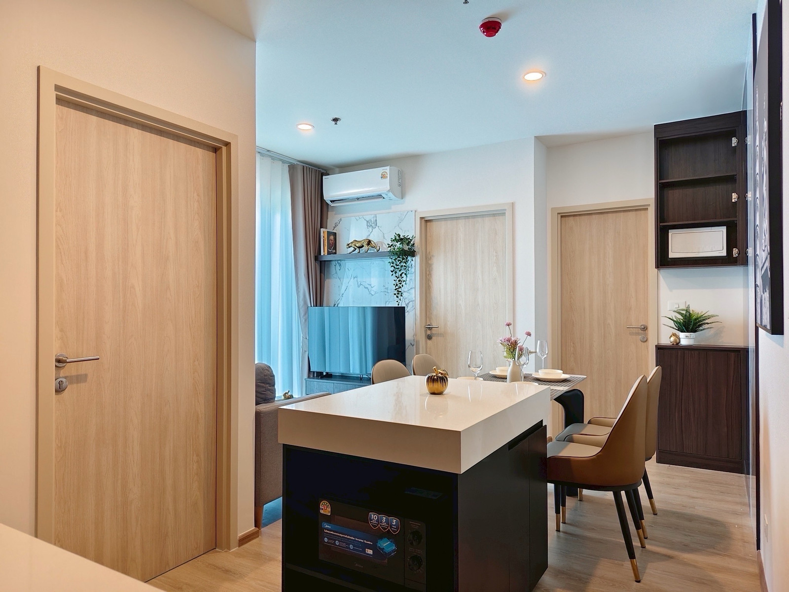 NUE District R9 300m to MRT Rama9 | 2 beds 1 bath Modern luxury furnished ✨
 – รูปที่ 4