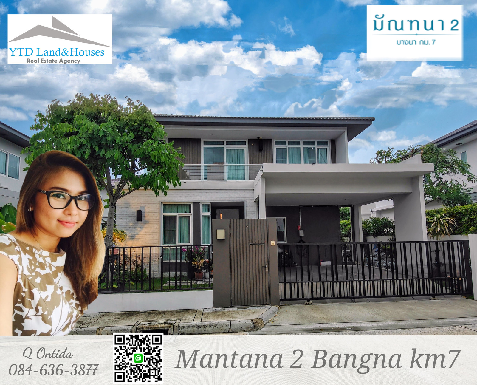 Beautiful House for rent at Mantana (2) Bangna Km7 85,000 Baht/month (fully furnished) Listing no: YT01-1700 Beautiful House for rent at Mantana (2) Bangna Km7 85,000 Baht/month (fully furnished) Listing no: YT01-1700