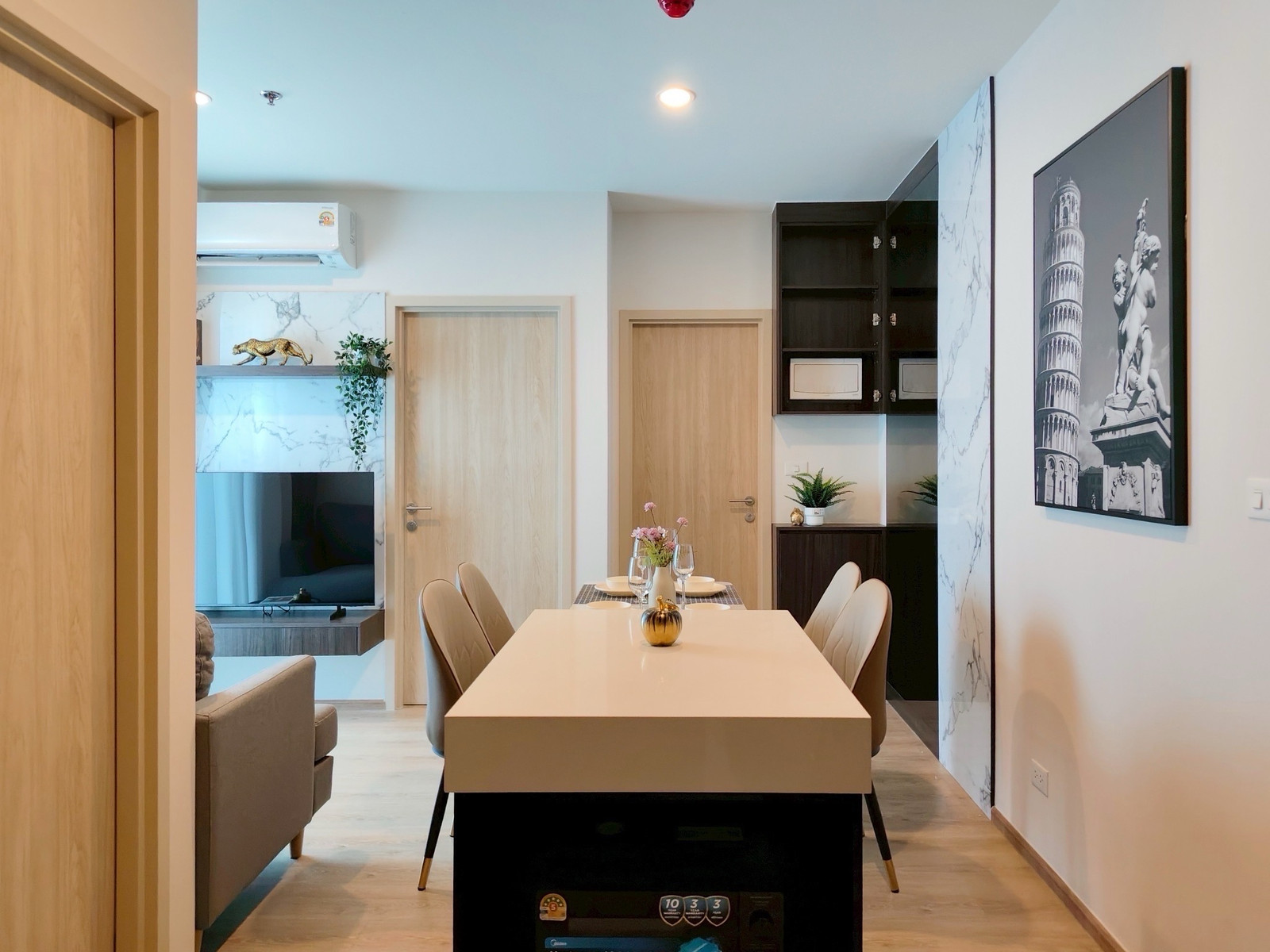 NUE District R9 300m to MRT Rama9 | 2 beds 1 bath Modern luxury furnished ✨
 – รูปที่ 2