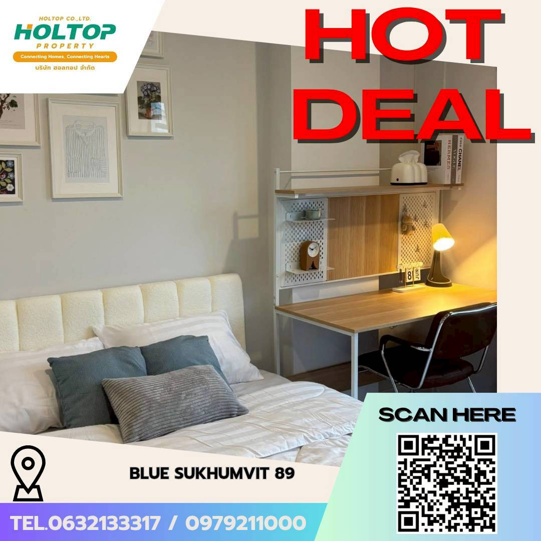 #L755🎉 190669 For Rent Condo Blue Sukhumvit 89 #L755🎉 190669 For Rent Condo Blue Sukhumvit 89