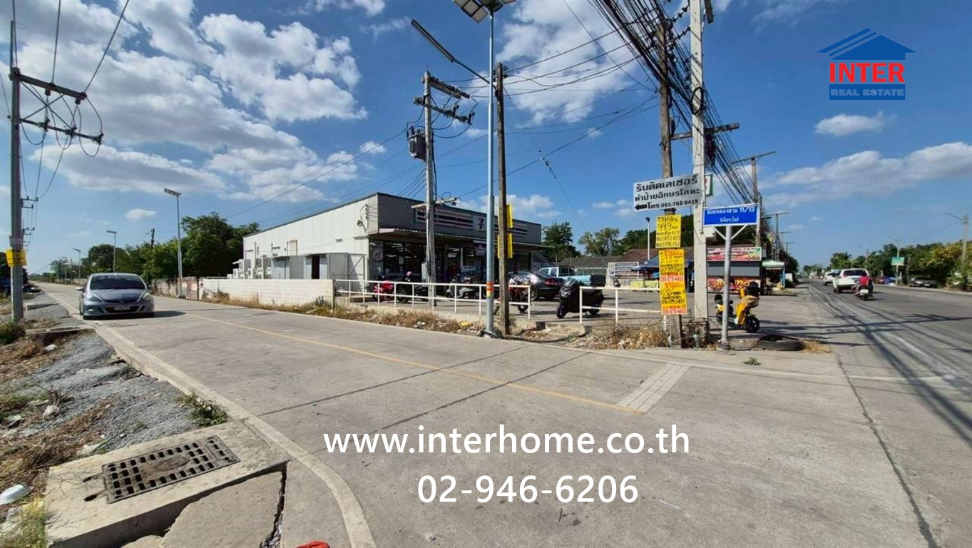 ที่ดินเปล่า 400 ตร.ว. ที่ดิน ซอยคลองสาม11/13 (ซอยเจียระไน) ถนนเลียบคลองสาม คลองหลวง ปทุมธานี