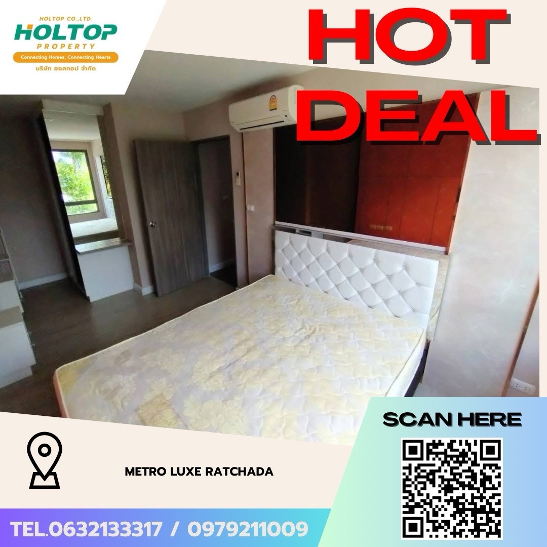#Z5853💥120669 🔥Condo for rent Metro Luxe Ratchada