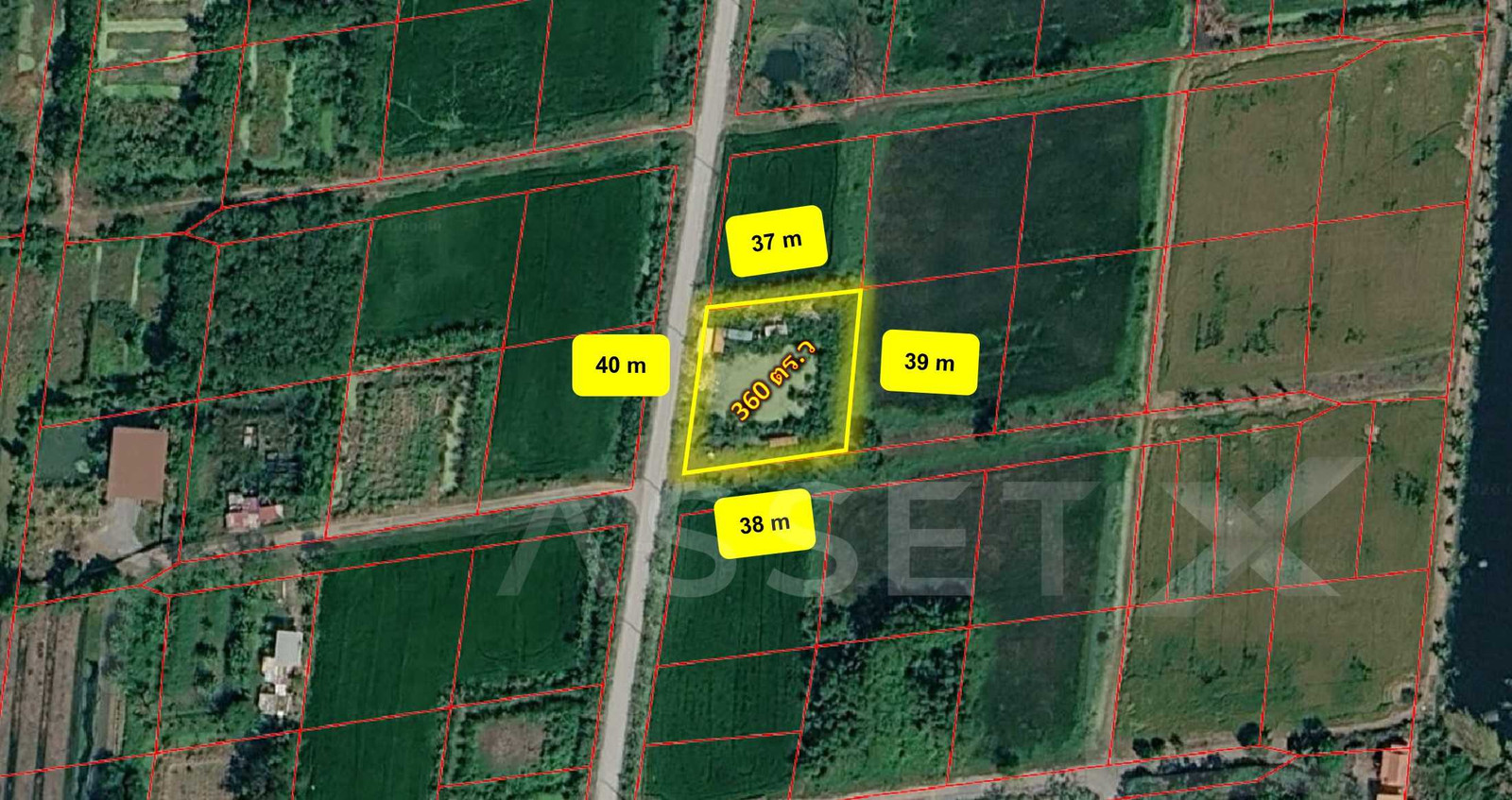 Land for sale near Salaya, Wat Pa Sri Thaworn Khlong Yong, 3 rai 60 square wah. Can be sold in smaller plots. – รูปที่ 2