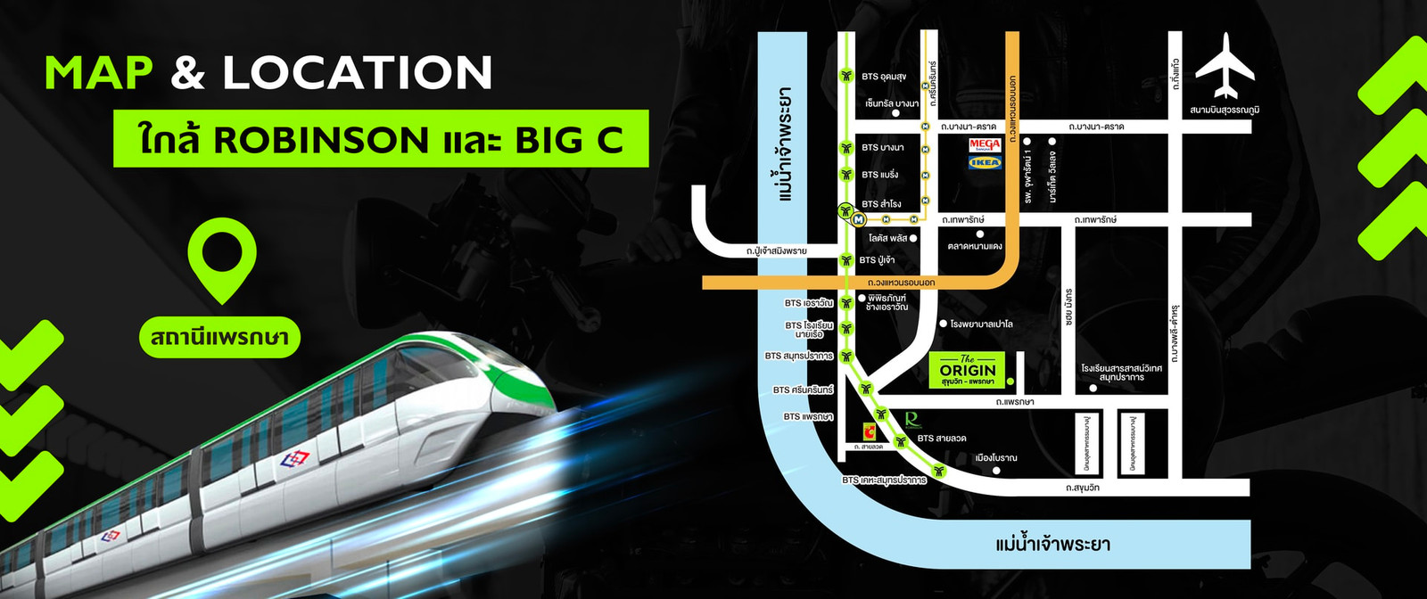 ด่วนนนนน ให้เช่า คอนโด ดิ ออริจิ้น สุขุมวิท-แพรกษา THE ORIGIN SUKHUMVIT – PRAKSA  ใกล้ BTS แพรกษา ใกล้ Robinson สมุทรปราการ – รูปที่ 2