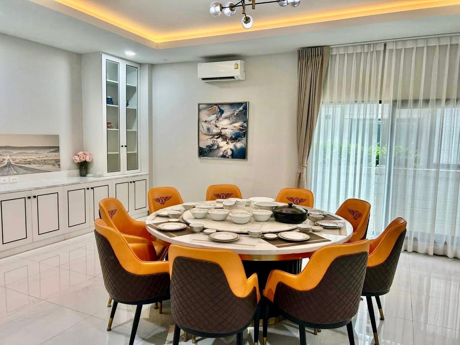 For rent The City Bangna | 4 bedrooms + 1 maid's room | beautifully decorated, ready to move in 💕✨ Line: @1derhome