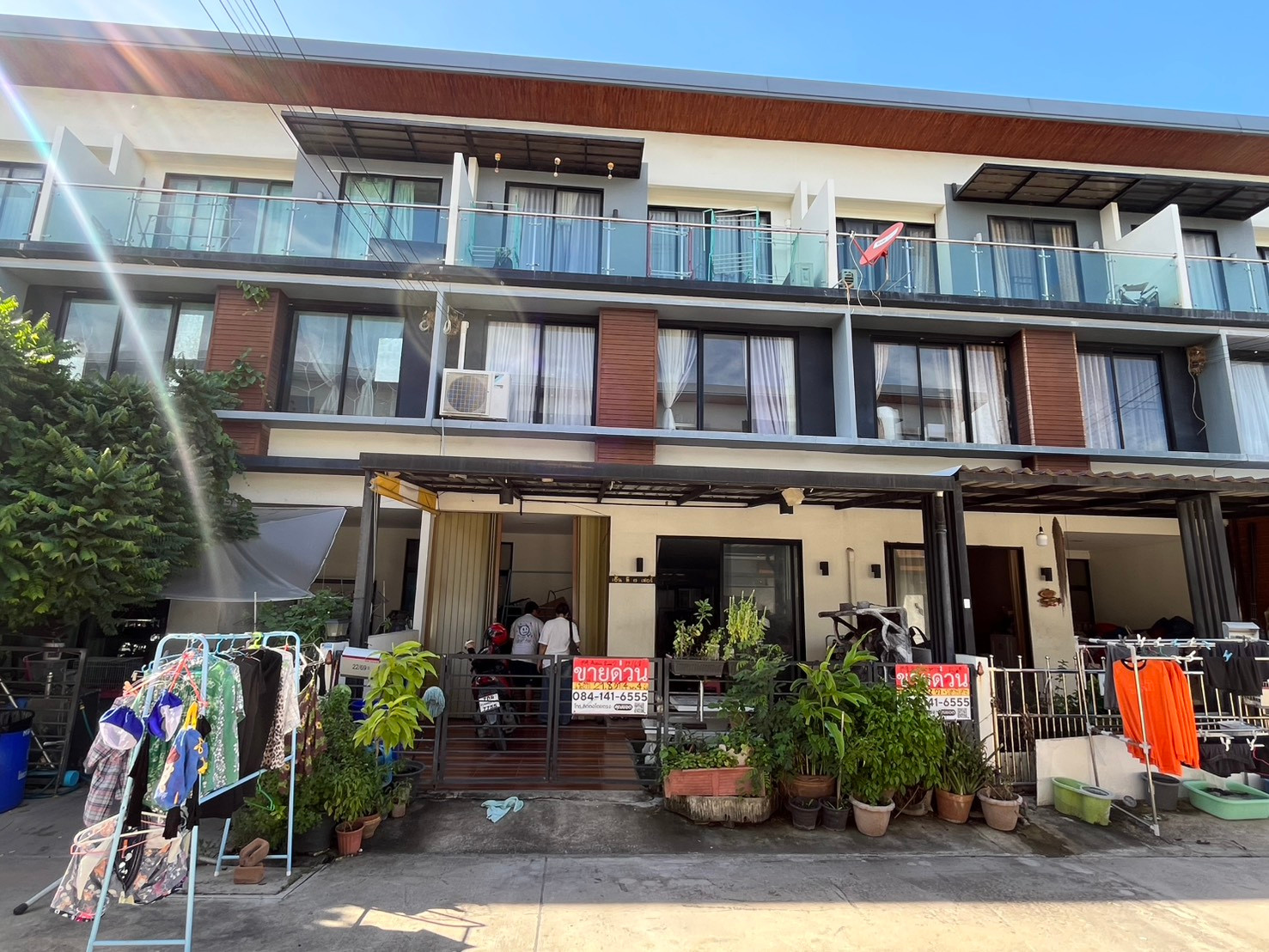 BL145|3-story townhome, M9 Avenue Project (M9 Avenue), Rama 2 - Tha Kham, Kanchanaphisek Road, Tha Kham Subdistrict, Bang Khun Thian District (price 3,600,000 baht)