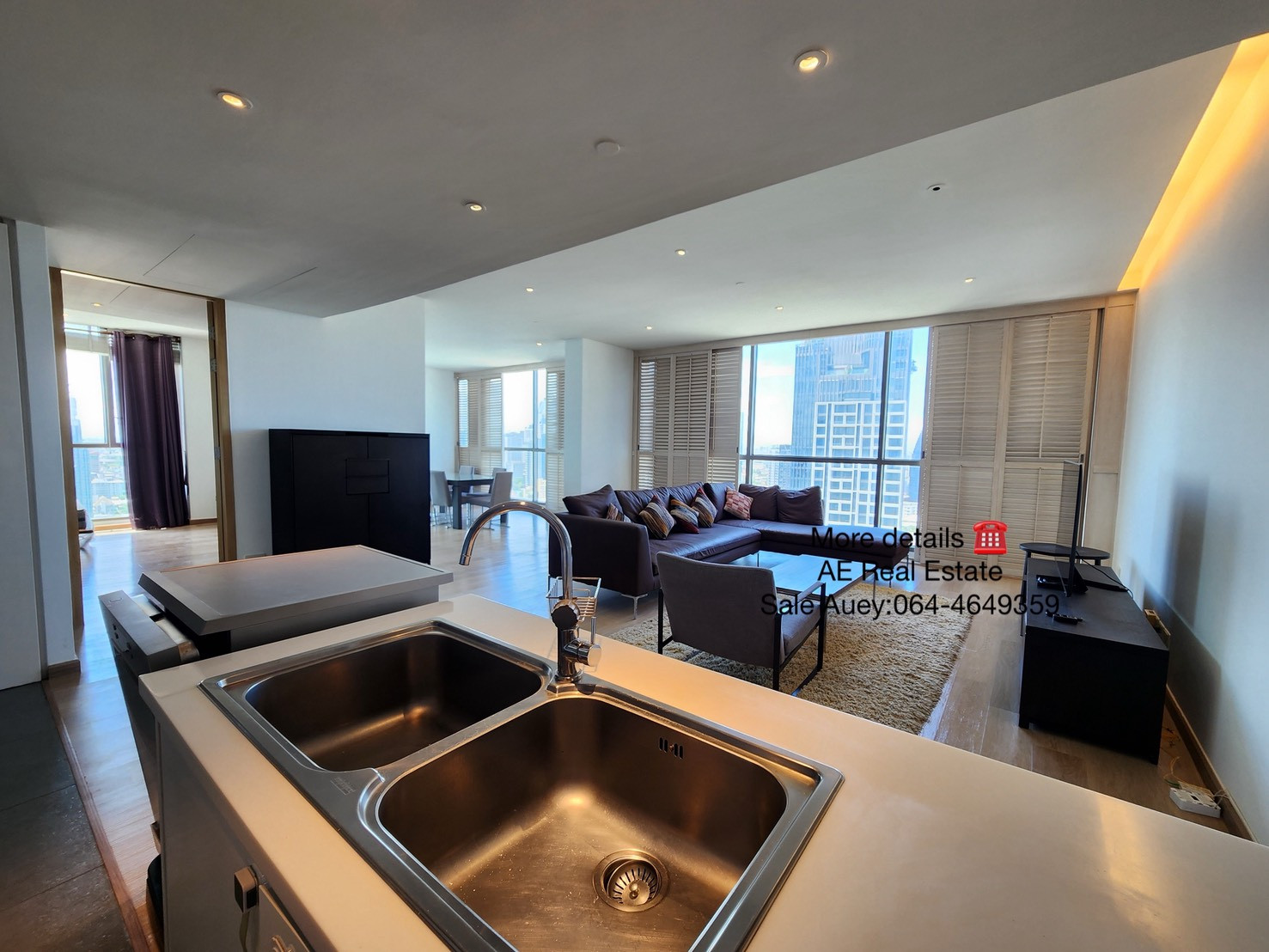 ✨ Luxury Family Unit 3 Bed • 177 Sq.m. High Floor 💰 130,000 THB – รูปที่ 3