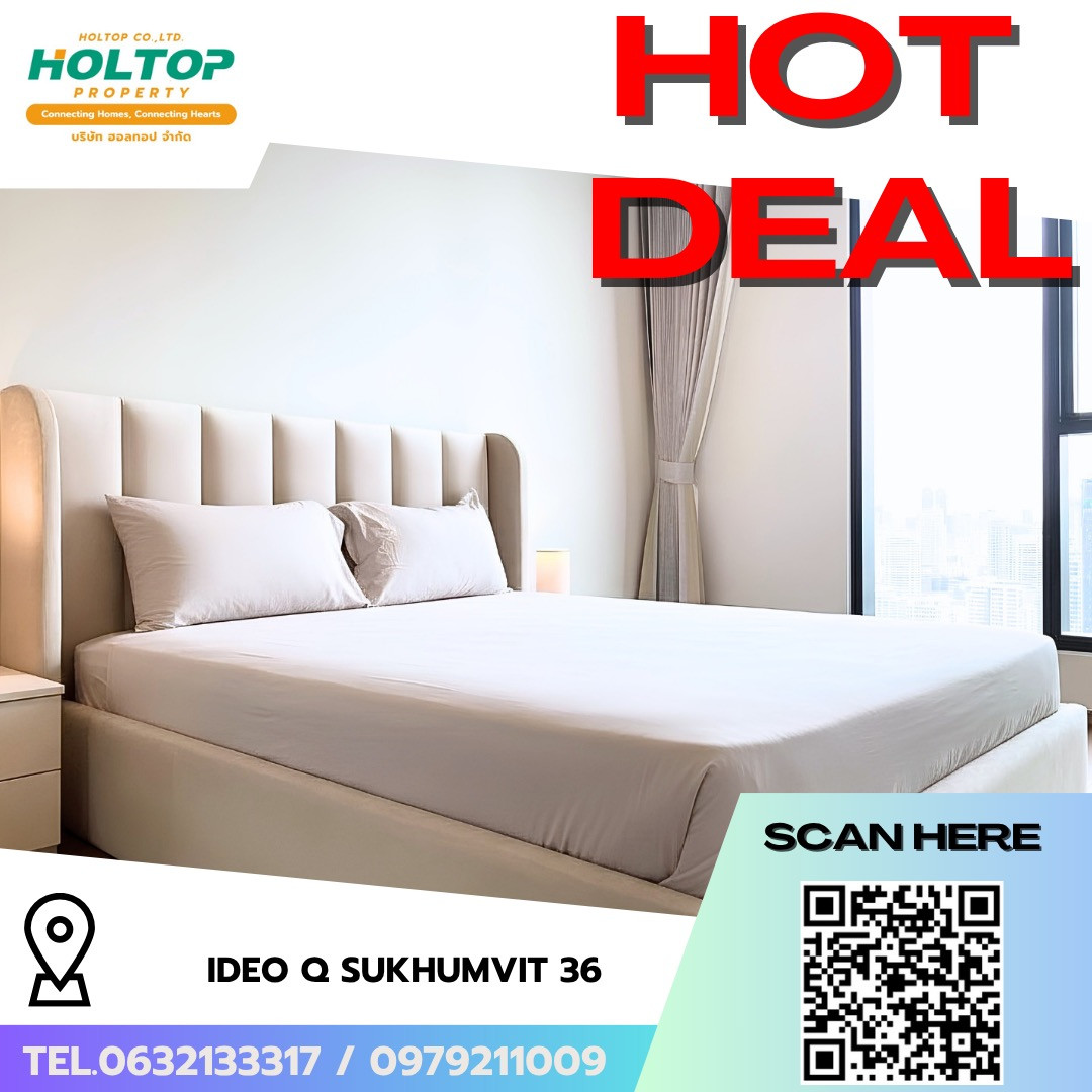 #R10452 🎉 240669 ให้เช่าคอนโด Ideo Q Sukhumvit 36 