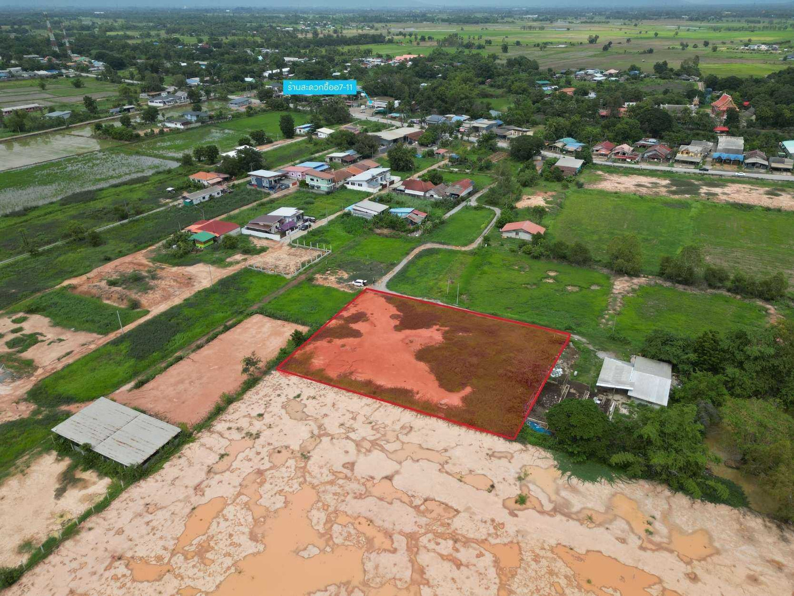 Beautiful plot of land, 1 and a half rai in Sa Khlo community. Suitable for building a large house. – รูปที่ 2
