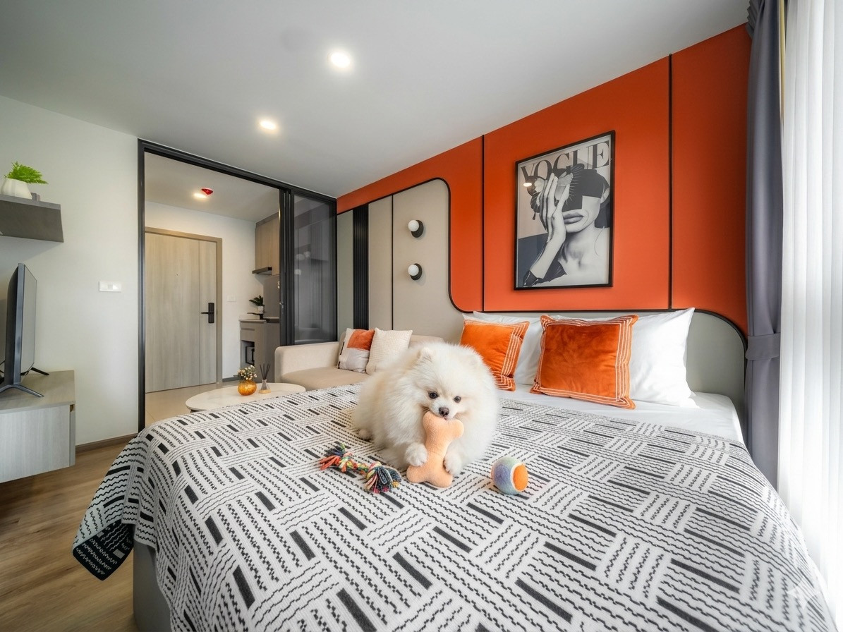 ✅ Down payment 0 baht 🔥 Cheaper installments than renting 5,XXX, changing from renting to owning. New condo ready to move in 📍BTS Sai Yud 🔥Free 5 appliances 😻Free expenses on the transfer date 😻Free common areas for 1 year🐶You can make an appointment to v