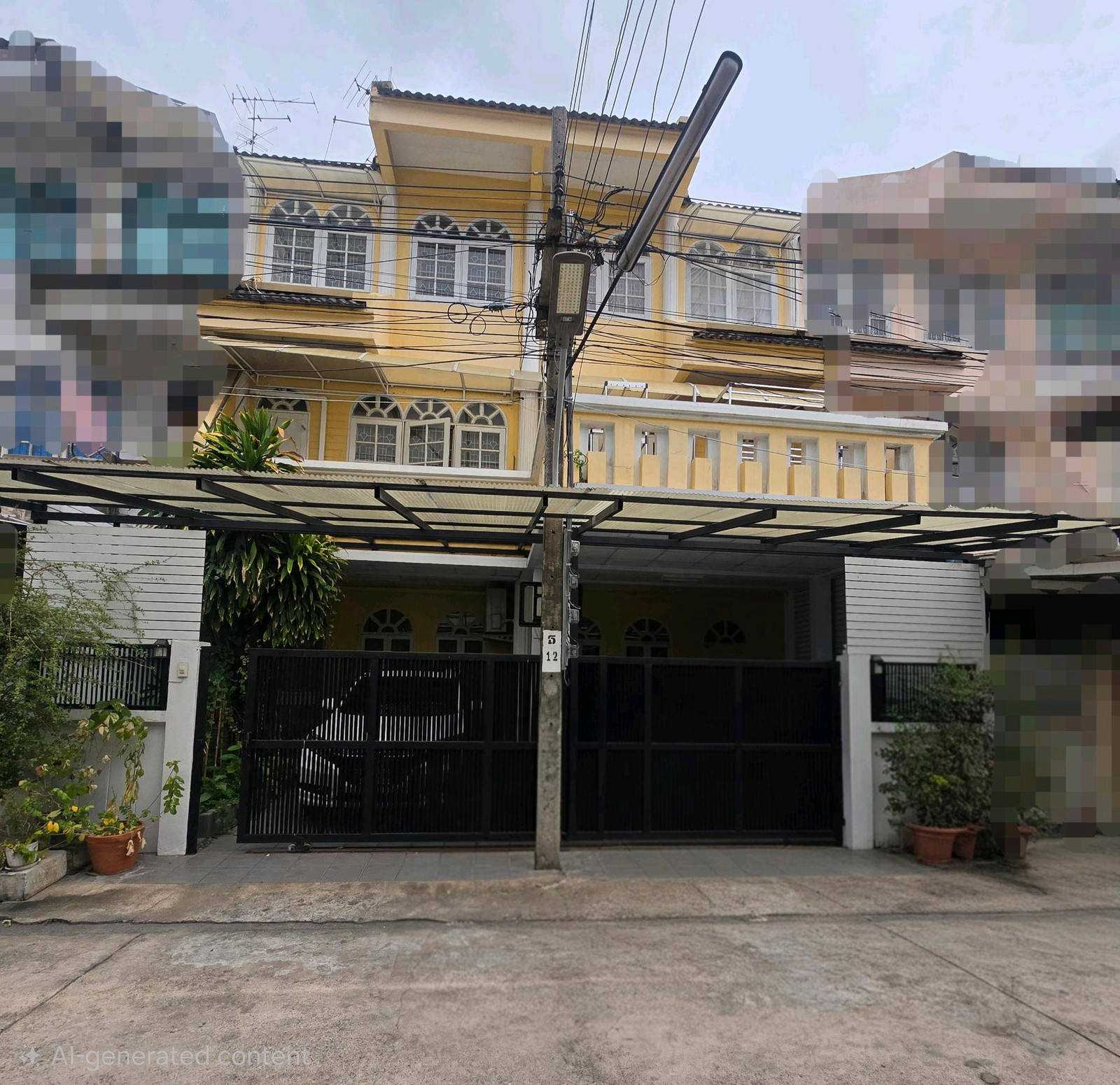 ทาวน์เฮาส์ 3 ชั้น 2 หลัง (ข้างในเชื่อมกัน) ใกล้รถไฟฟ้า ใกล้เซ็นทรัลปิ่นเกล้า (ซ.บรมราชชนนี 5)