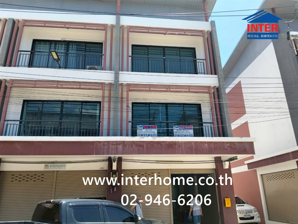 Commercial building, 3 floors, 21 sq m, Pruksa Village. Ban Pho-Motorway Next to the motorway parallel road. (Bangkok-Chonburi new line) Ban Pho, Chachoengsao – รูปที่ 4