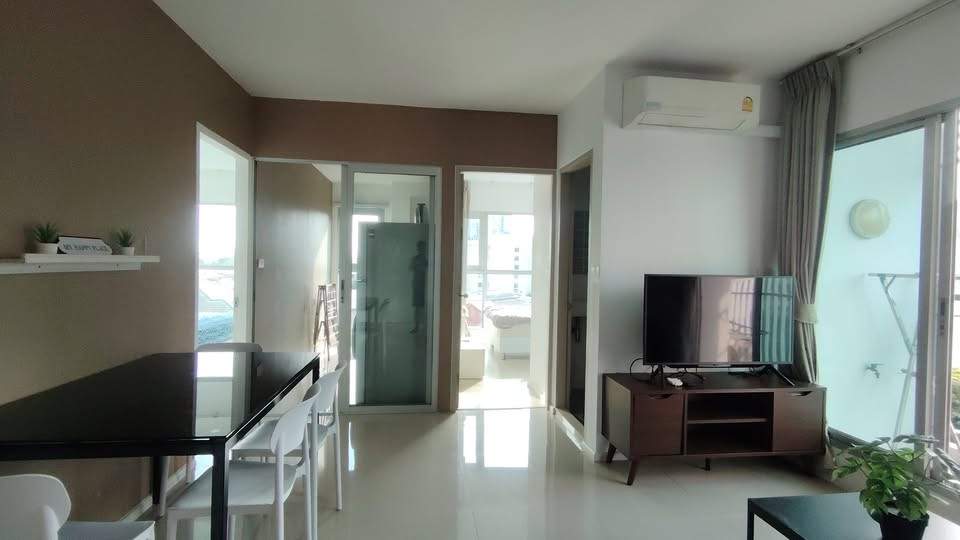 Corner room for rent, 2 bedrooms, 2 bathrooms, Aspire Sukhumvit 48, size 54 sq m., 5th floor, near BTS Phra Khanong. – รูปที่ 2