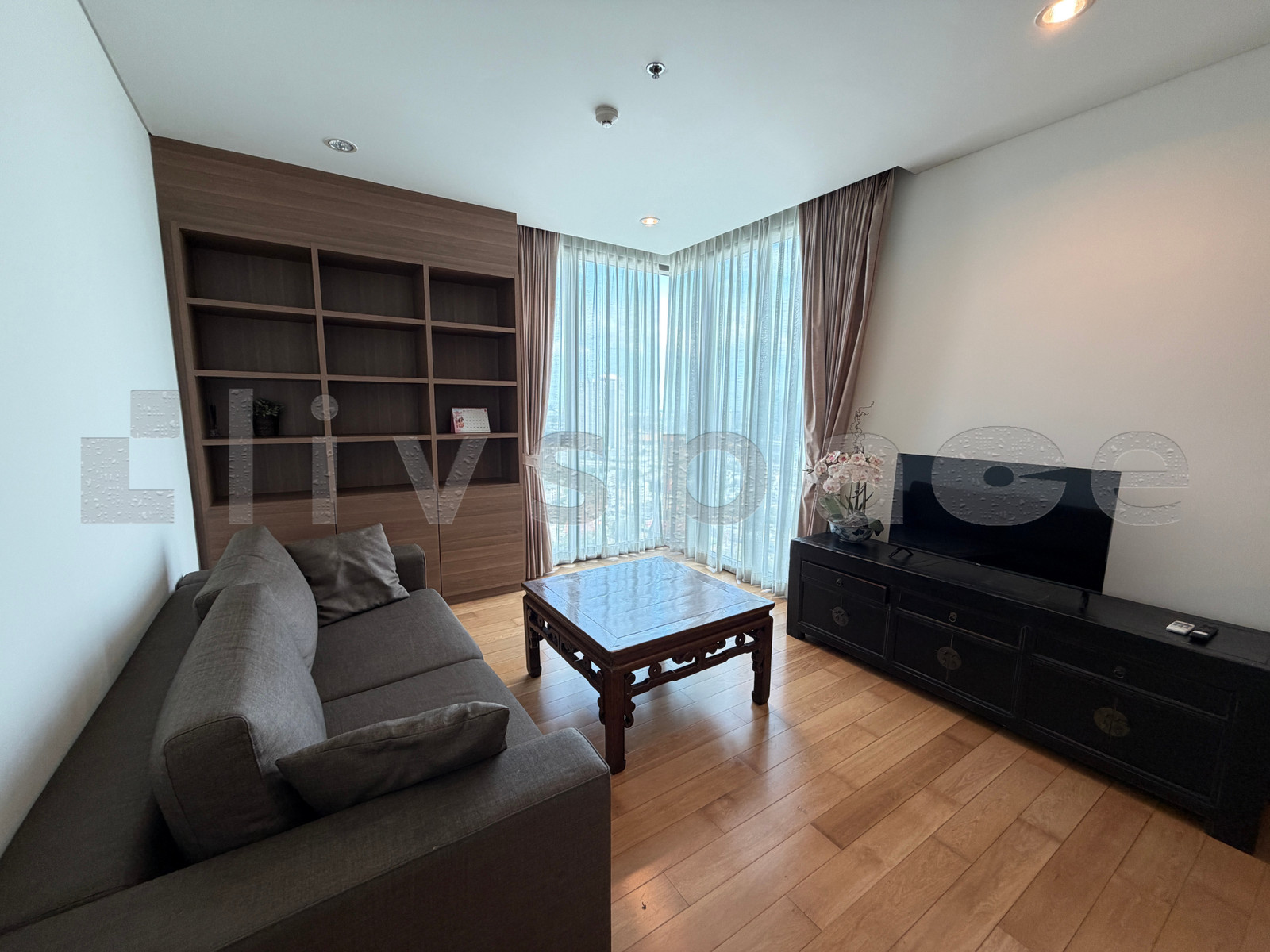 ▚ LK148ツ High Floor Full River View The Breeze Narathiwas 1BR 1BA, 47.34 sq.m. Corner Unit, Fully Furnished &amp; Ready