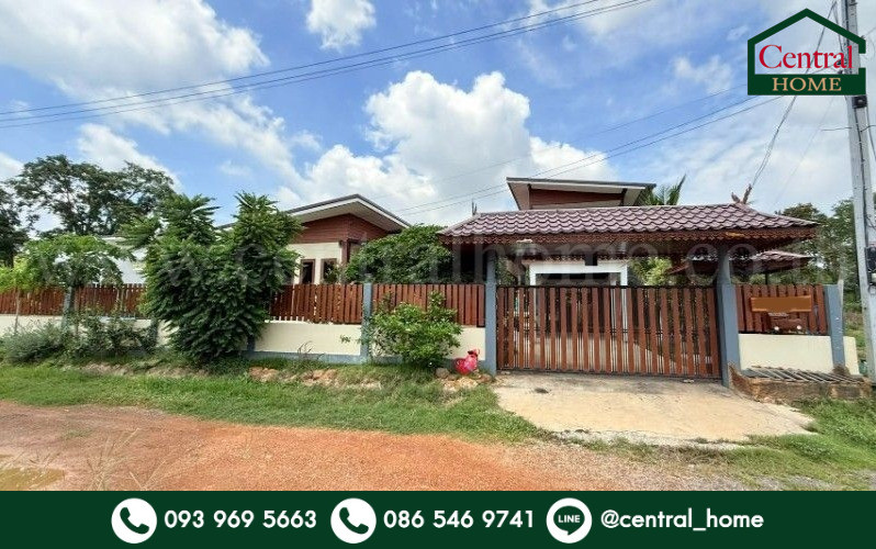 Single house 100 sq m, built on a hill, Nong Yao, Mueang Saraburi, beautiful house, ready to move in, cheap price.