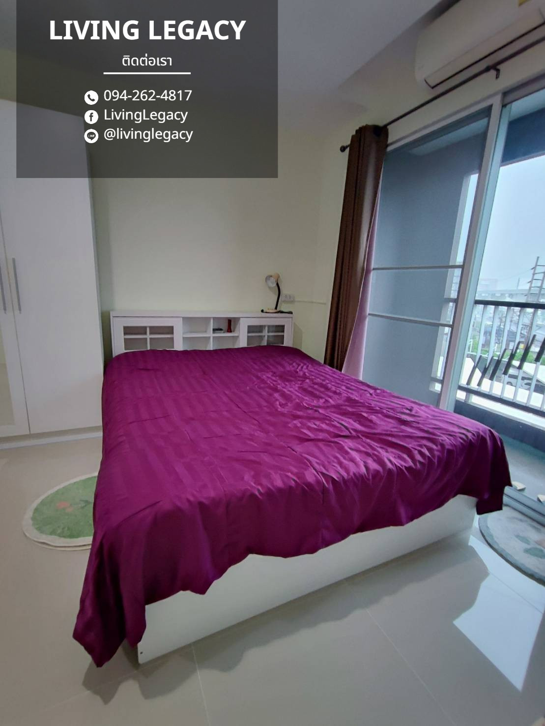TGHYS1 เช่าด่วน คอนโด Asakan Place Srinakarindra 29 ตร.ม. | ชั้น 4 | 1 ห้องนอน | 1 ห้องน้ำ 9,000 บาท/เดือน line id : @livinglegacy – รูปที่ 2
