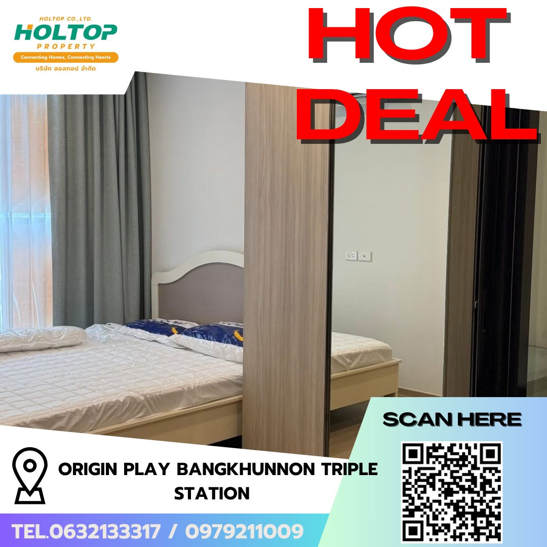 #R10377 🎉 210669 Condo for rent Origin Play Bangkhunnon Triple Station. #R10377 🎉 210669 Condo for rent Origin Play Bangkhunnon Triple Station.