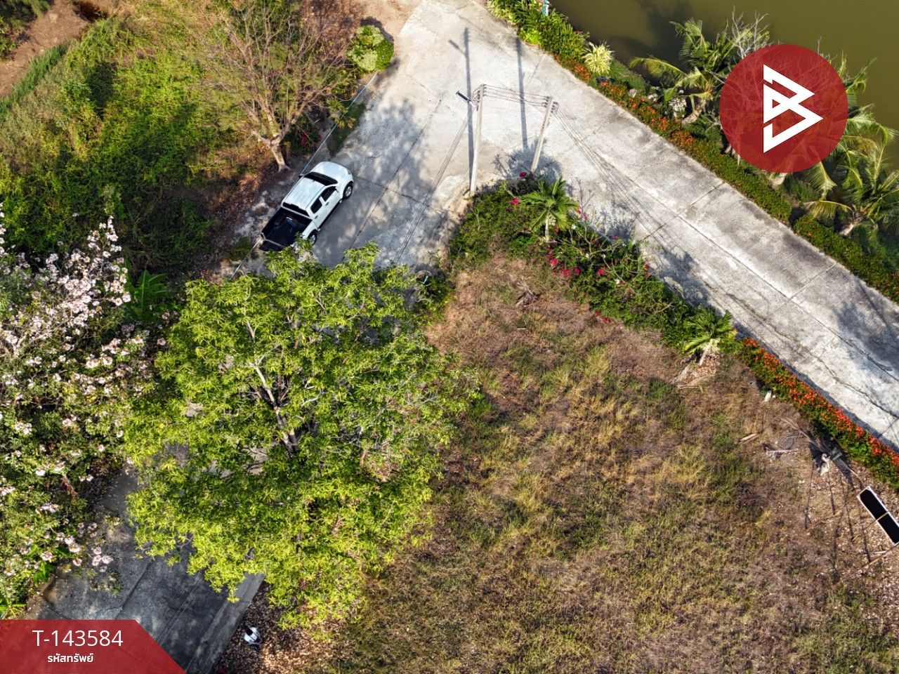 Land for sale, area 3 ngan, 76.2 sq m, long plot, Chachoengsao. – รูปที่ 3