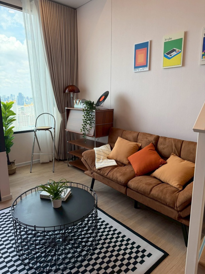 🔥For Rent Now🔥 Siamese Rama 9 🚇 MRT Rama 9 (only 350 meters away) | Brand New Duplex Unit, Ready to Move In