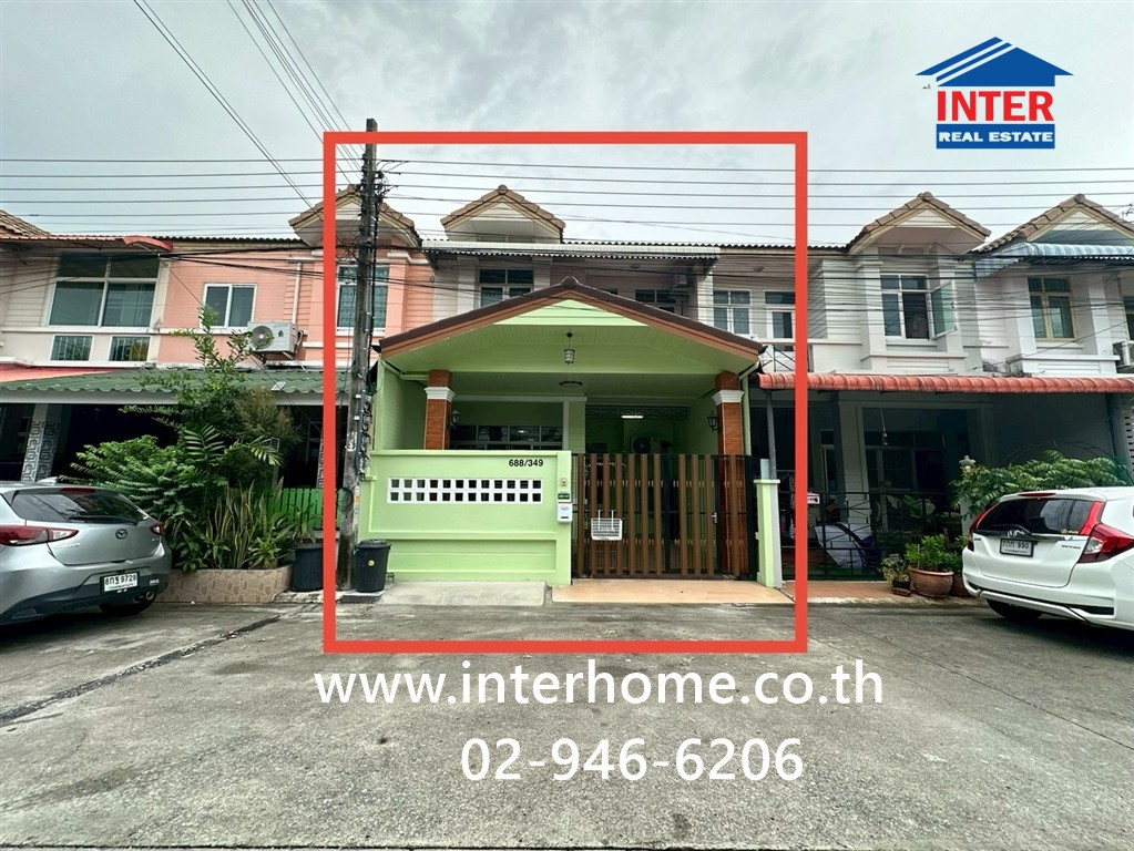 Townhouse, 2 floors, 22.7 sq m, Ruenrudee Village 5. Ramintra-Hathairat Near Fashion Island Near Hathaimit Market Hathairat Road, Ramintra Road, Khlong Sam Wa District, Bangkok