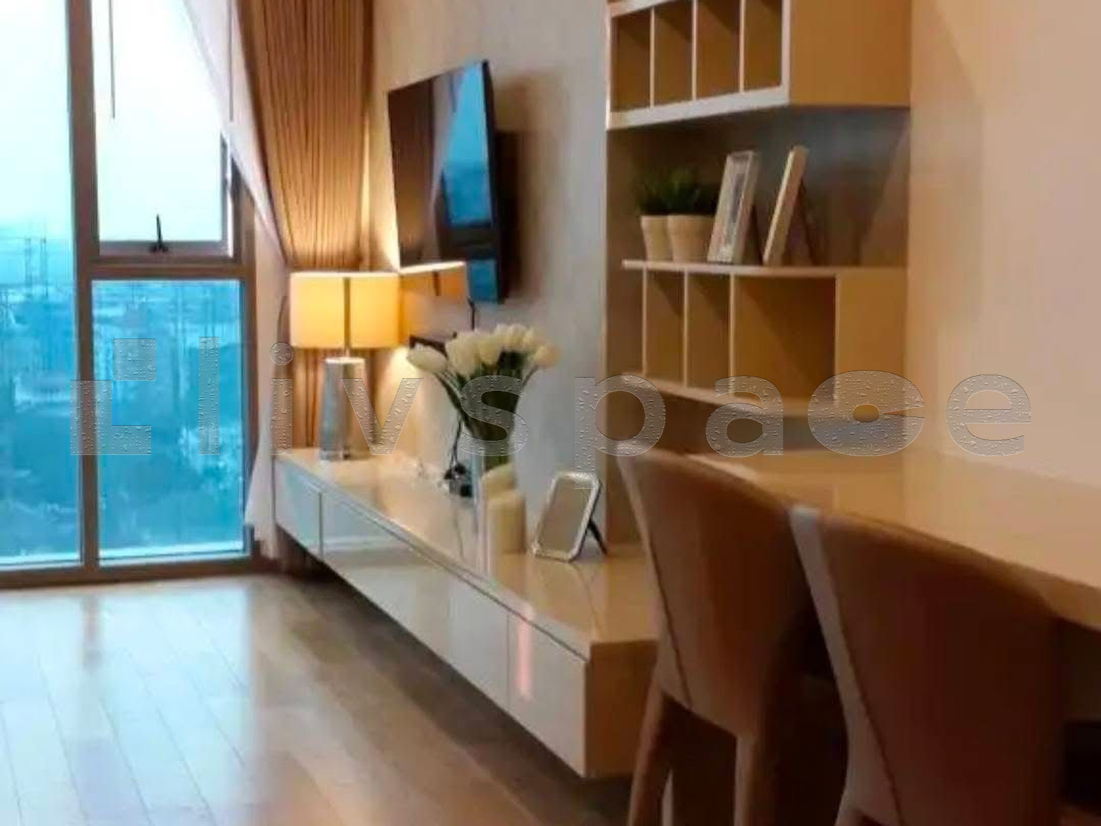 ▚ L1VC04ツ FOR RENT The Breeze Narathiwas 1Bed 45sqm Large Unit Unblocked View Great Rate Near BRT / BTS✨ – รูปที่ 4