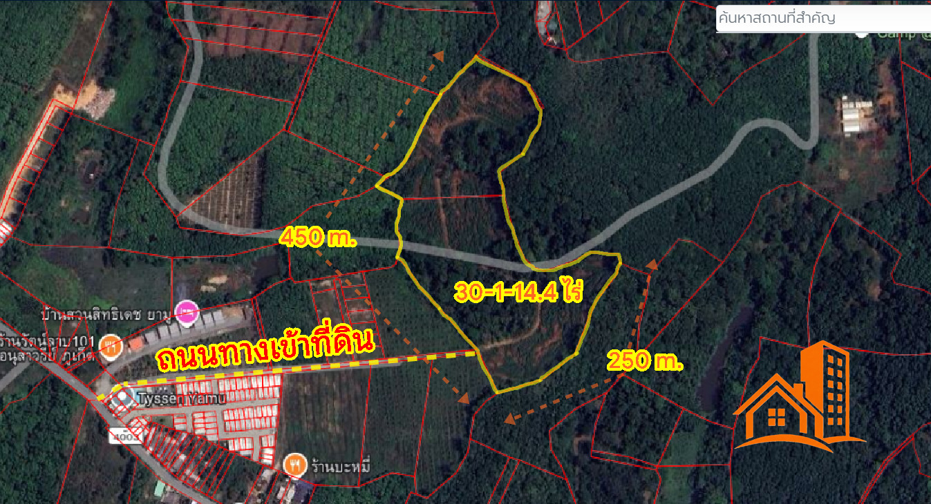 Land 30-1-14.4 Rai (approximately 12,400 sq m) in Pa Khlok, Thalang District, Phuket – รูปที่ 2