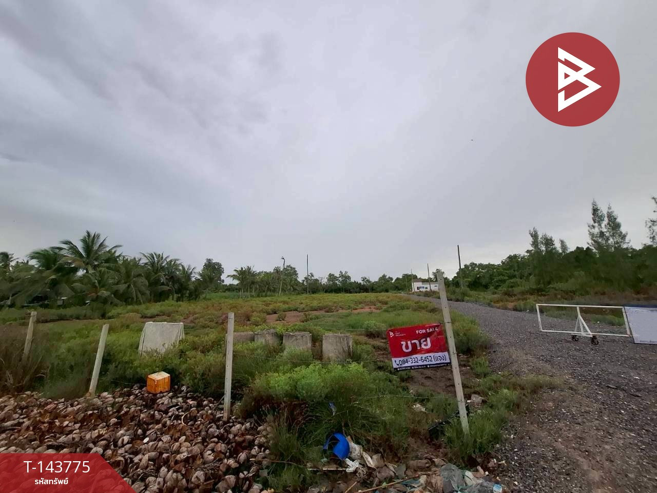 Beautiful land for sale, area 2 rai 3 ngan 96.4 square wah, Amphawa, Samut Songkhram, next to a rural road. – รูปที่ 4