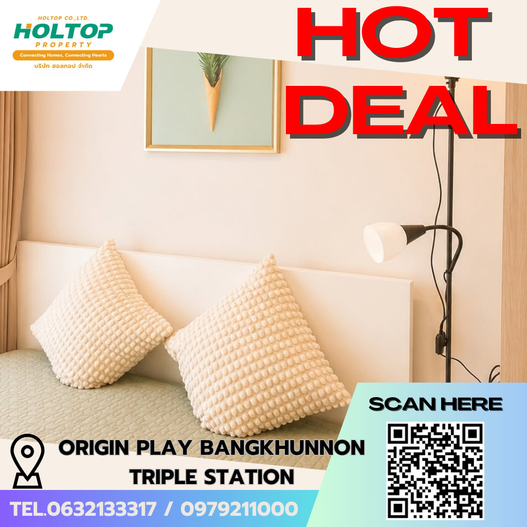 #E952💕140669 Condo for Rent: Origin Play Bangkhunnon Triple Station #E952💕140669 Condo for Rent: Origin Play Bangkhunnon Triple Station