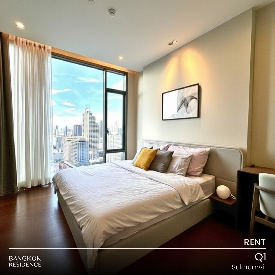 Rental Condo 💎 Q1 Sukhumvit, 2BR 92 sqm 100K 🌆 Rare High-Floor Unit, Open City View, next to BTS Nana Rental Condo 💎 Q1 Sukhumvit, 2BR 92 sqm 100K 🌆 Rare High-Floor Unit, Open City View, next to BTS Nana