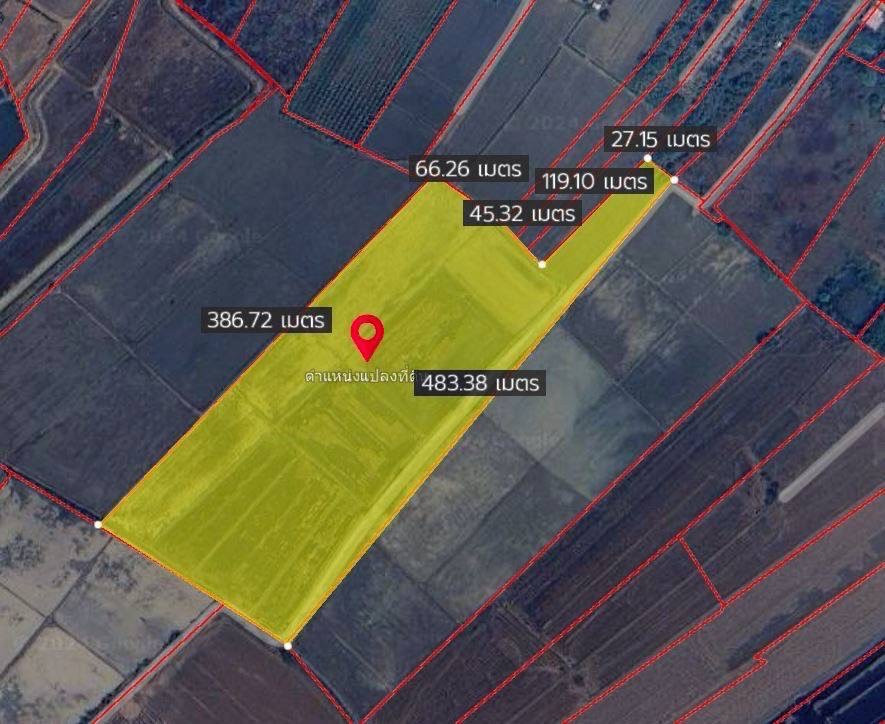 🔥📢🔊..Land for sale, Red Garuda title deed, very cheap, Khlong Khlung District. – รูปที่ 4