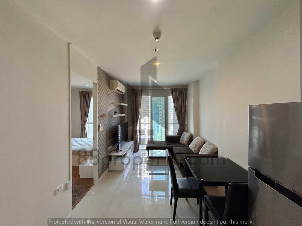 🏠 ให้เช่า: 𝐅𝐫𝐞𝐬𝐡𝐥𝐲 𝐑𝐞𝐧𝐨𝐯𝐚𝐭𝐞𝐝 𝟏-𝐁𝐞𝐝 𝐚𝐭 𝐓𝐡𝐞 𝐌𝐚𝐫𝐤 𝐑𝐚𝐭𝐜𝐡𝐚𝐝𝐚 | 𝟏𝟔𝐭𝐡 𝐅𝐥𝐨𝐨𝐫 𝐰𝐢𝐭𝐡 𝐂𝐢𝐭𝐲 𝐕𝐢𝐞𝐰𝐬 – 𝐉𝐮𝐬𝐭 𝟏𝟒𝐊, Line: @88property – รูปที่ 3