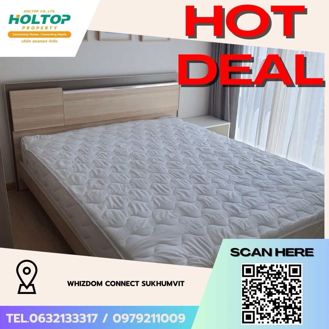 #Z5865💥190669 🔥ให้เช่าคอนโด Whizdom Connect Sukhumvit 