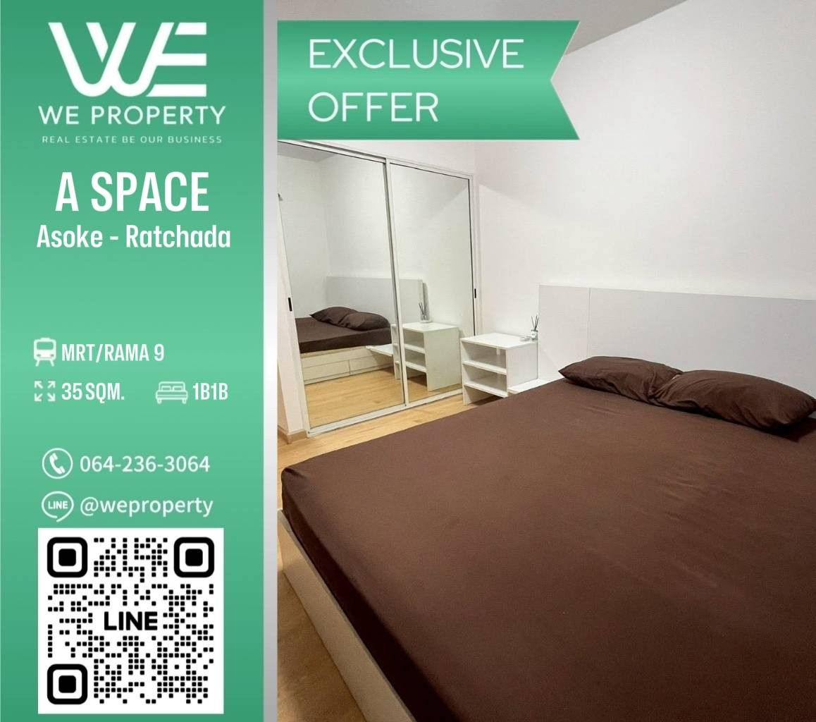 Beautiful room 35 sq m. Very good price!! ⭐A Space Asoke - Ratchada (A Space Asoke - Ratchada)